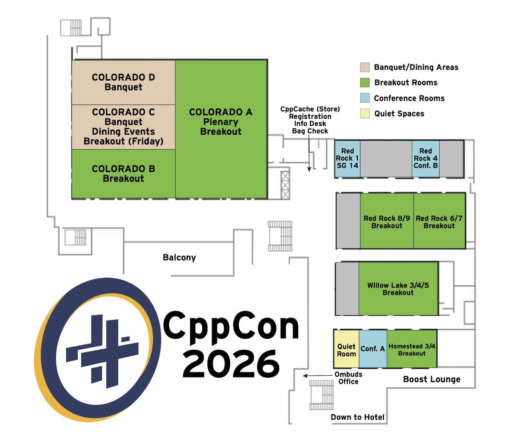 CppCon 2026 Map